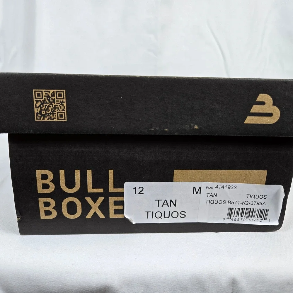 Bullboxer Mens Cognac Tan Tiquos Leather Burnished Finish Derby‎ Dress Shoes 12M
